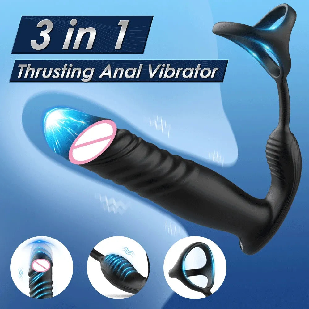 Smart Telescopic Anal Vibrator For Mens Pleasure